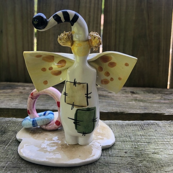 Vintage W. Cabrelli Italian Ceramic Clown Figurine Handmade & Hand Painted 5”H - Picture 2 of 5